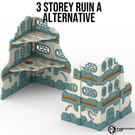 Fabricator's Lair - Foldable Terrain for W40K 11th ed. - Space Dwarf Set 