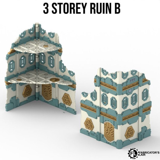 Fabricator's Lair - Foldable Terrain for W40K 11th ed. - Space Dwarf Set 