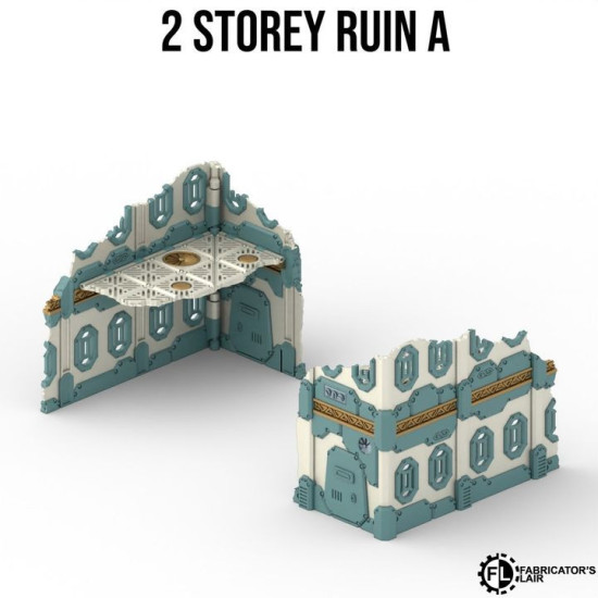 Fabricator's Lair - Foldable Terrain for W40K 11th ed. - Space Dwarf Set 