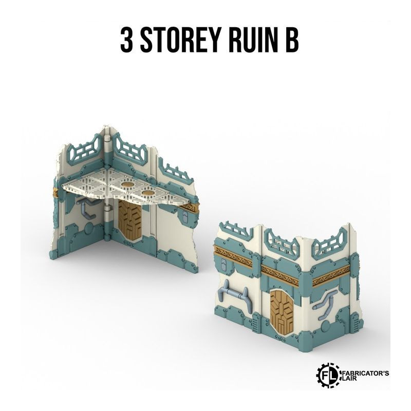 Fabricator's Lair - Foldable Terrain for W40K 11th ed. - Space Dwarf Set 