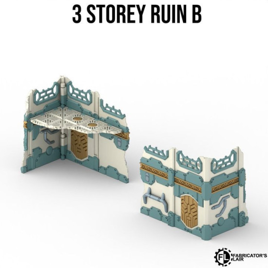 Fabricator's Lair - Foldable Terrain for W40K 11th ed. - Space Dwarf Set 