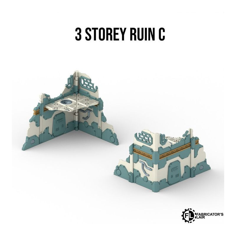 Fabricator's Lair - Foldable Terrain for W40K 11th ed. - Space Dwarf Set 