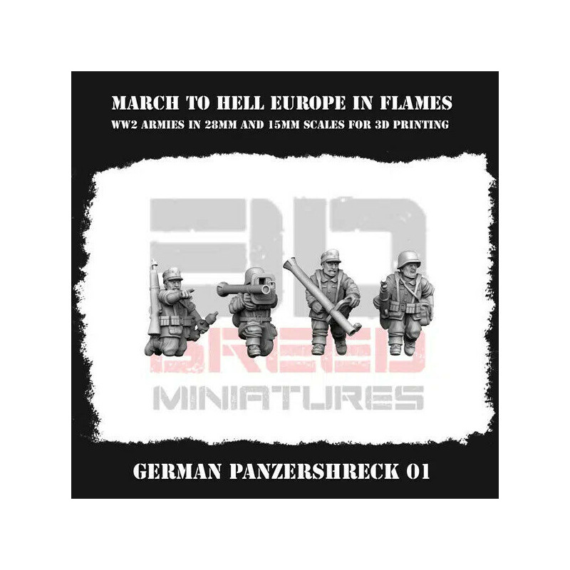 Infanterie Wehrmacht 3D – Soldats allemands WW2 pour Wargames
