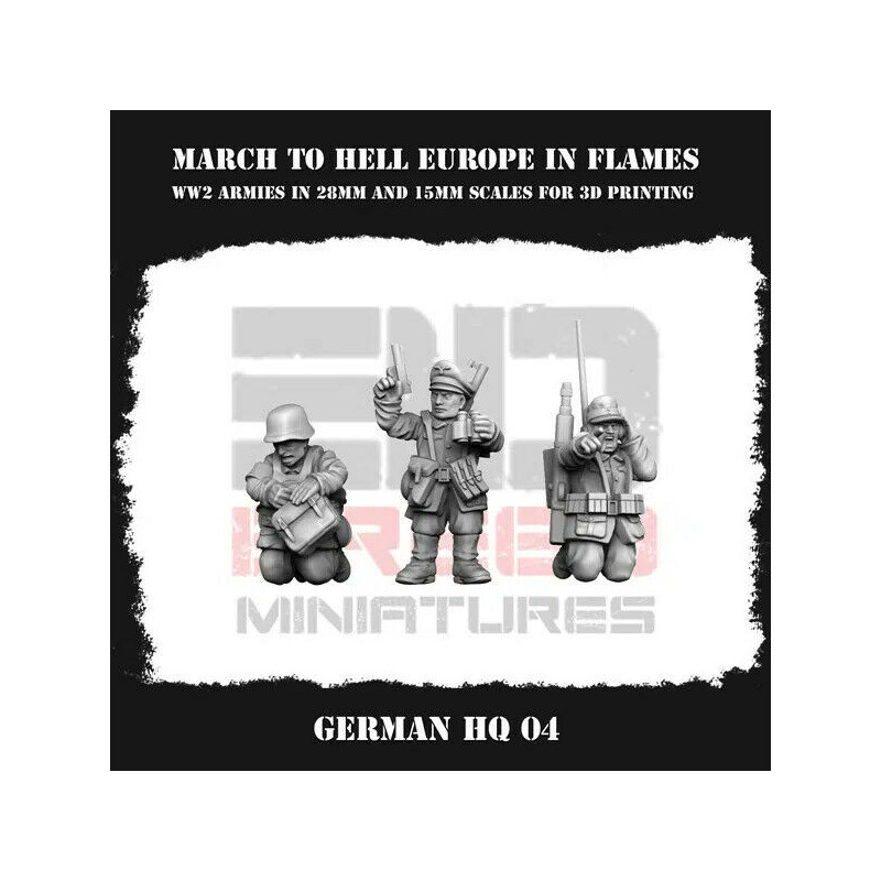 Infanterie Wehrmacht 3D – Soldats allemands WW2 pour Wargames

