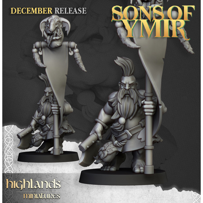 Bataillon - Tueurs nains - Impression 3D Higlands miniatures 
