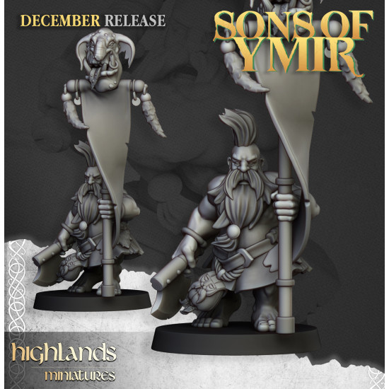 Bataillon - Tueurs nains - Impression 3D Higlands miniatures 