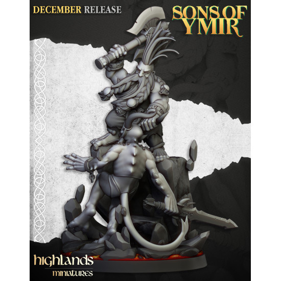 Bataillon - Tueurs nains - Impression 3D Higlands miniatures 