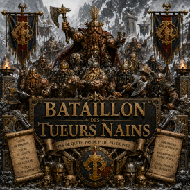 Bataillon - Tueurs nains - Impression 3D Higlands miniatures 