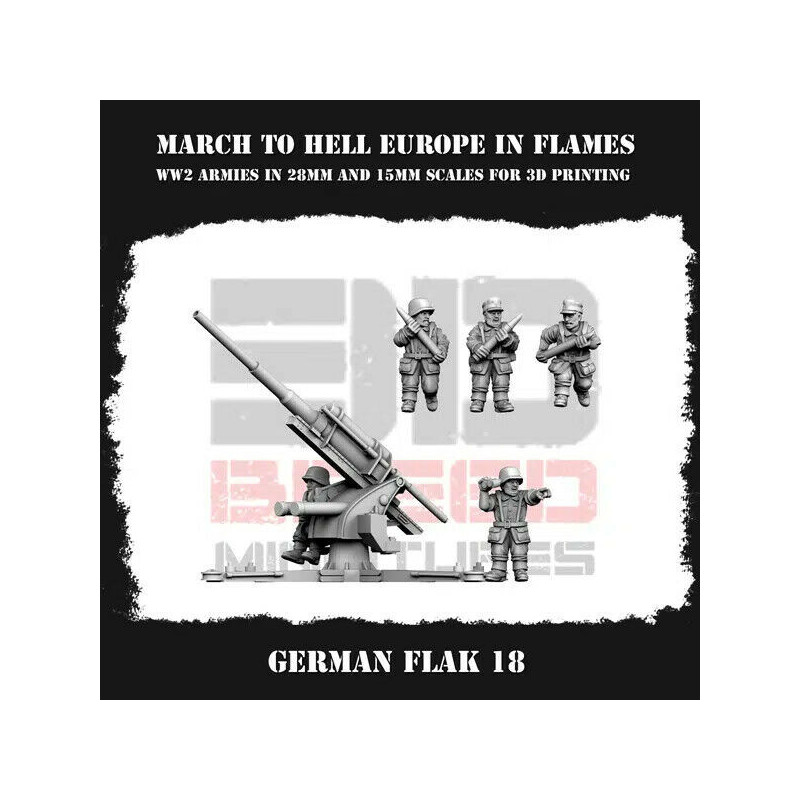 Infanterie Wehrmacht 3D – Soldats allemands WW2 pour Wargames
