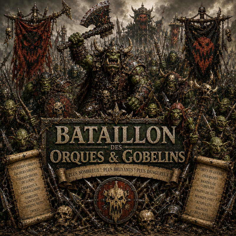 Bataillon - Games Workshop- Impression 3D Higlands miniatures 