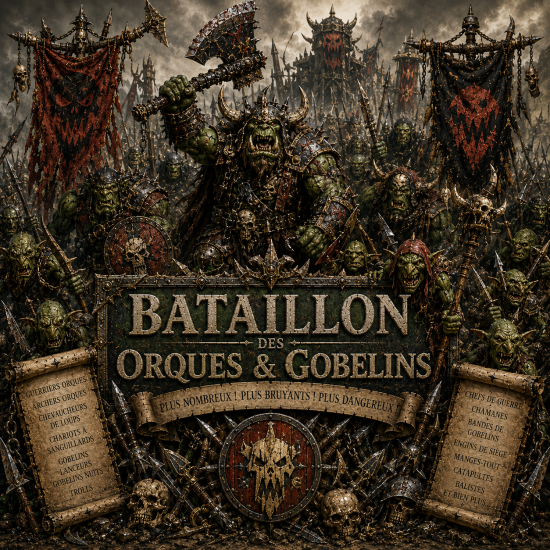 Bataillon - Games Workshop- Impression 3D Higlands miniatures 