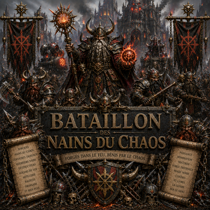 Bataillon - Games Workshop- Impression 3D 