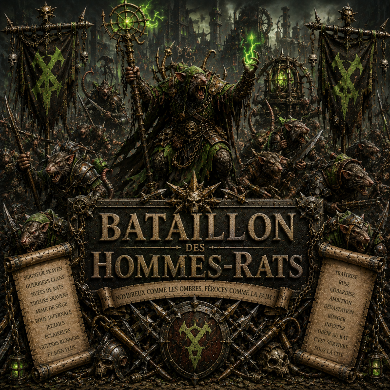 Bataillon - Games Workshop- Impression 3D 