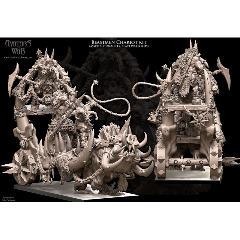 Avatars of Wars - Hommes bêtes - Warlord sur char 