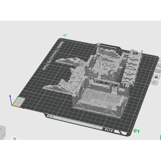 Fichier STL - Maison médiévale en ruines 