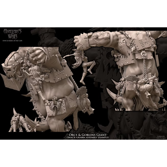 Avatars of wars - Orques et gobelins - Géant - 3D Printed  