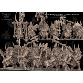 Avatars of wars - Hommes bêtes - Battle Ready Régiment hommes bêtes - 3D Printed   