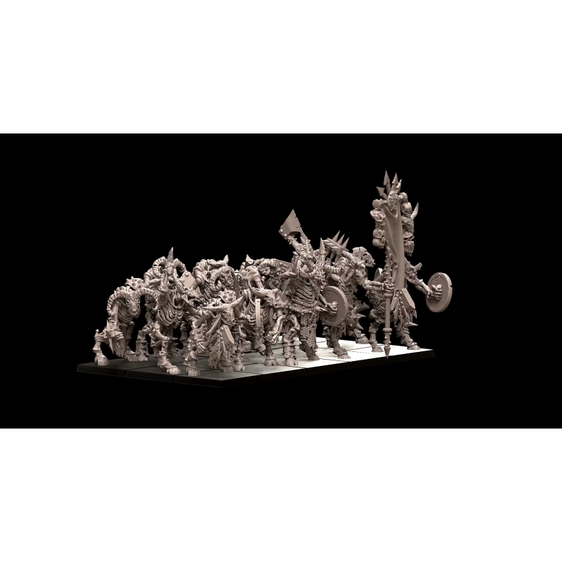 Avatars of wars - Morts vivants - Battle Ready squelettes Hommes-Bêtes - 3D Printed   