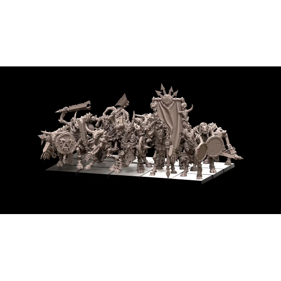 Avatars of wars - Morts vivants - Battle Ready squelettes Hommes-Bêtes - 3D Printed   