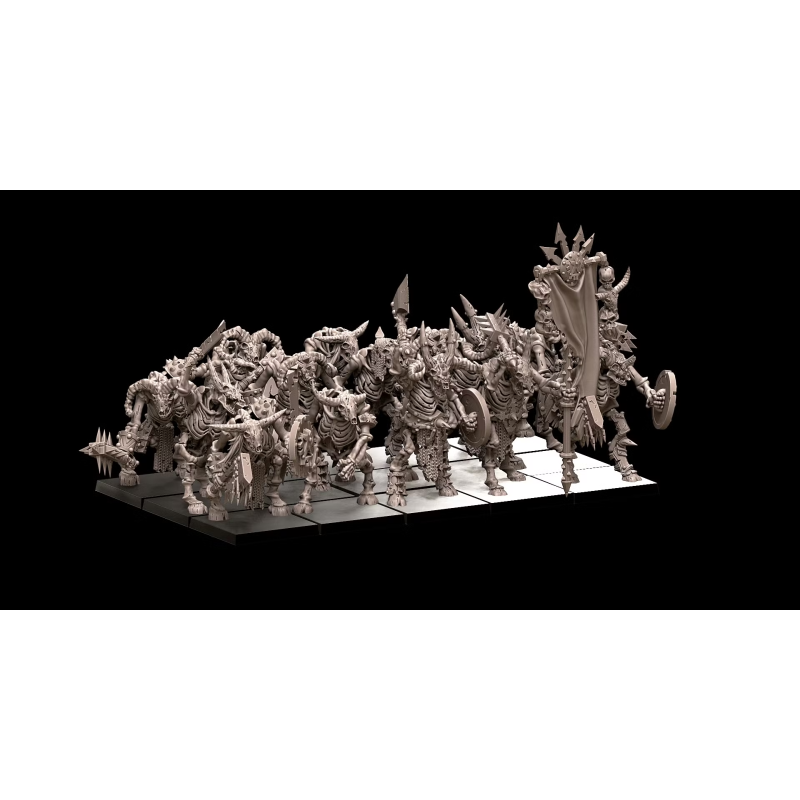 Avatars of wars - Morts vivants - Battle Ready squelettes Hommes-Bêtes - 3D Printed   