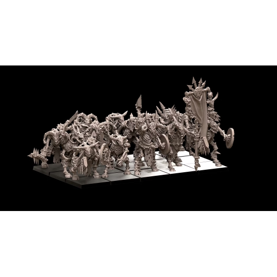 Avatars of wars - Morts vivants - Battle Ready squelettes Hommes-Bêtes - 3D Printed   