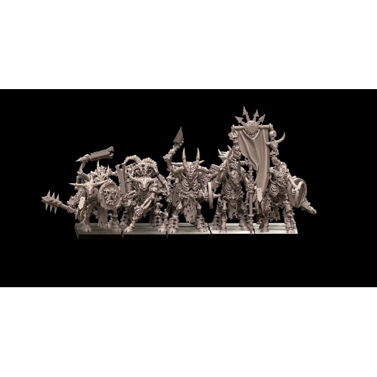 Avatars of wars - Morts vivants - Battle Ready squelettes Hommes-Bêtes - 3D Printed   