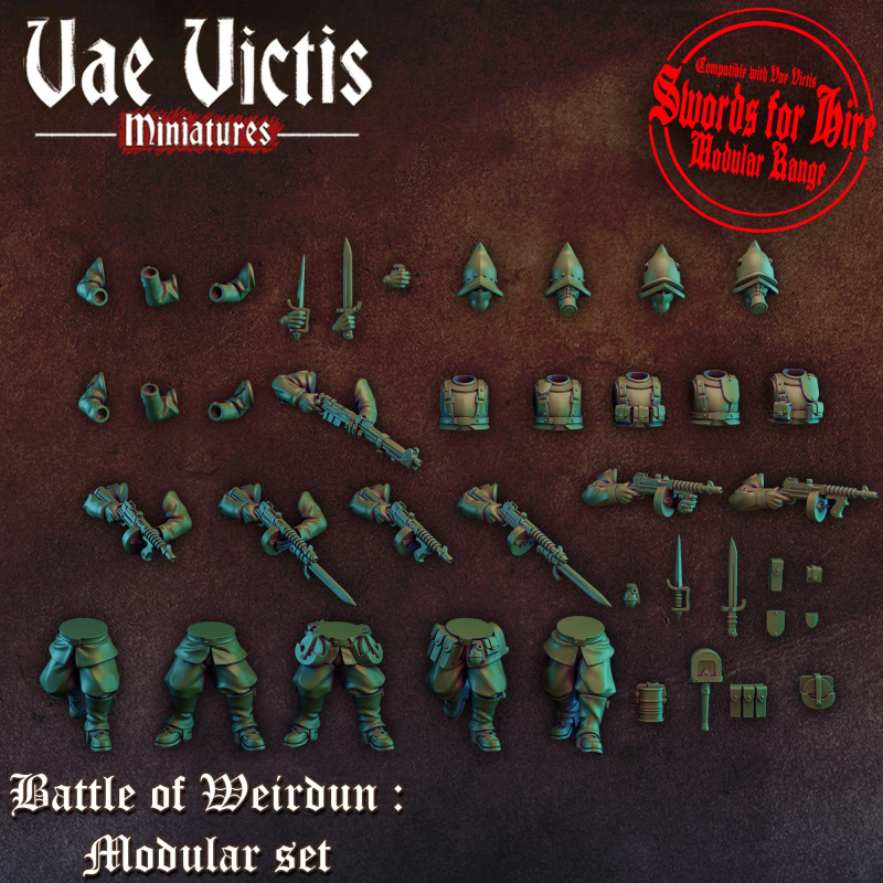 Vae Victis - Compatible Trench Crusade - Soldat de Weirdun lot de 10 