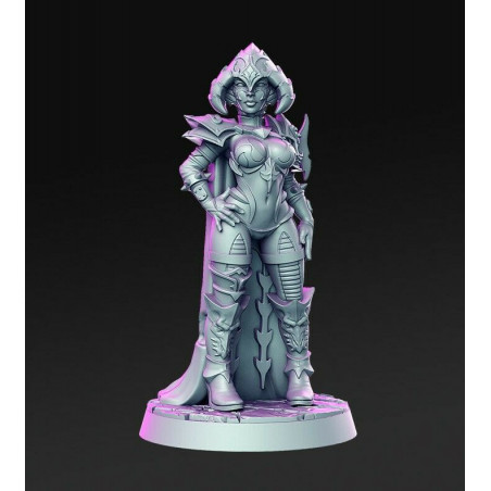 Figurine 28mm pour jeux re rôle, wargame,  Impréssion 3D résine Karita