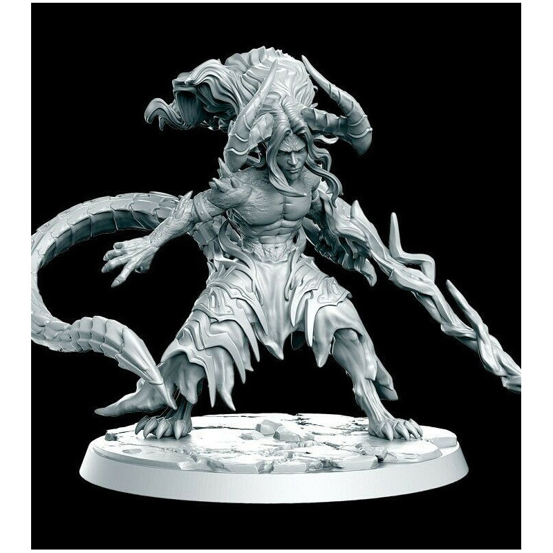 Figurine 28mm pour jeux re rôle, wargame,  Impréssion 3D résine Dracowarrior
