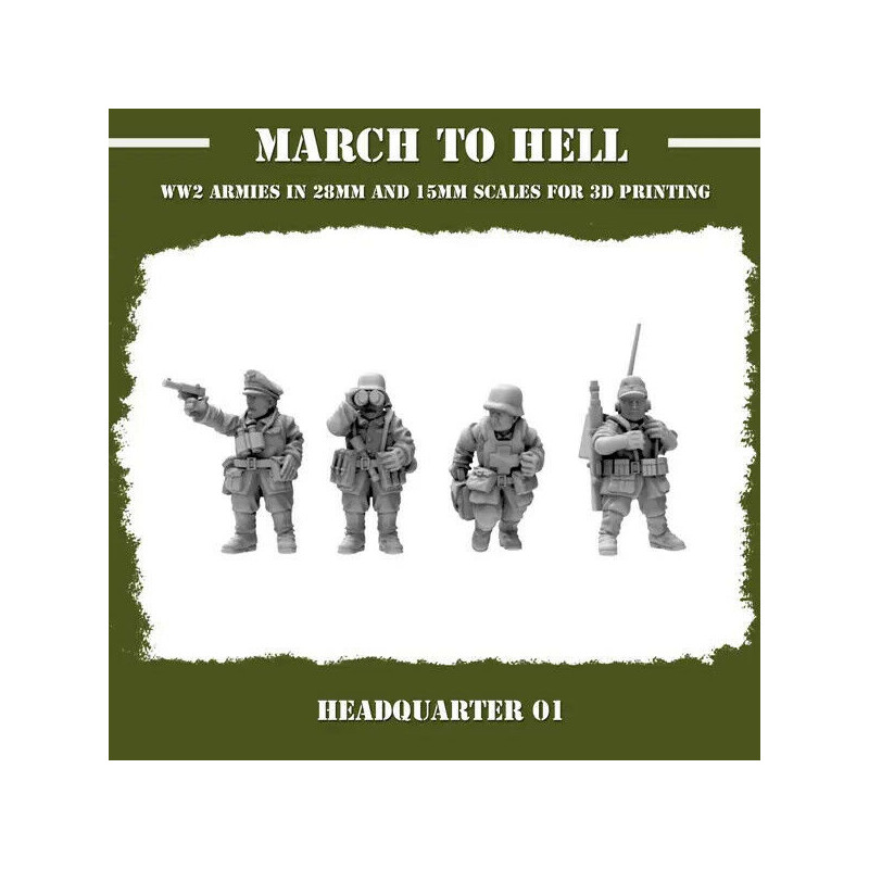 Infanterie Wehrmacht 3D – Soldats allemands WW2 pour Wargames
