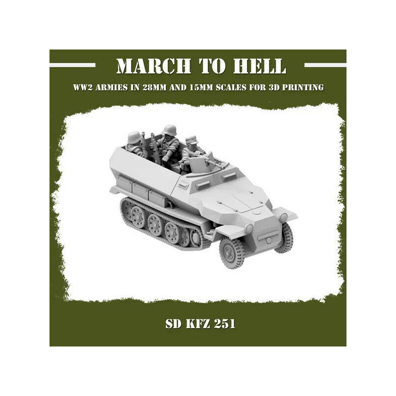 Véhicules & Tanks Wehrmacht 3D - Blindés WW2 pour Wargames
