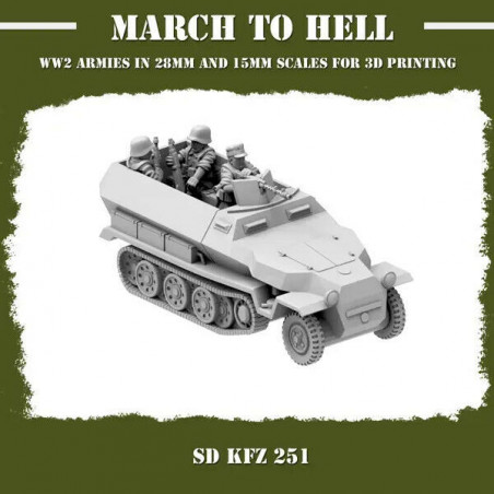 Véhicules & Tanks Wehrmacht 3D - Blindés WW2 pour Wargames
