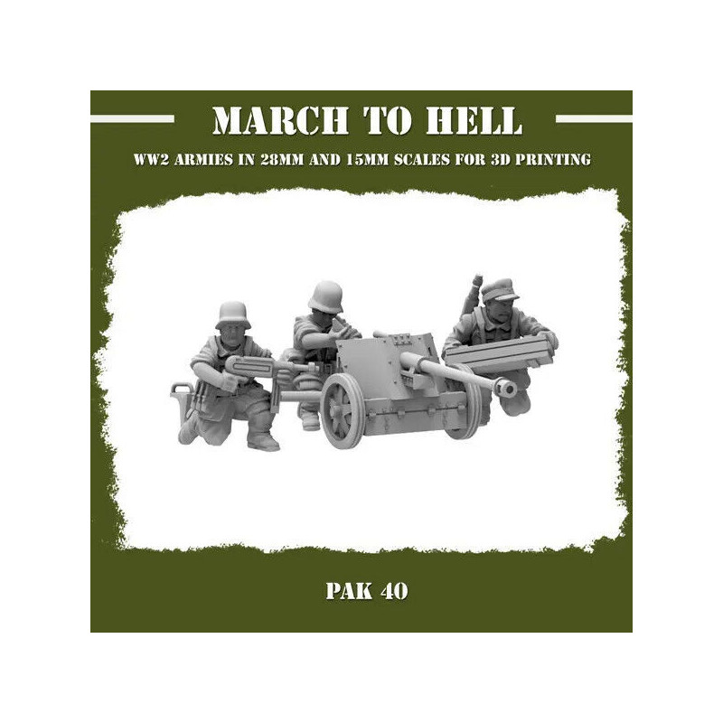 Infanterie Wehrmacht 3D – Soldats allemands WW2 pour Wargames