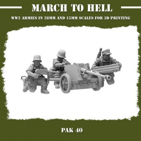 Infanterie Wehrmacht 3D – Soldats allemands WW2 pour Wargames