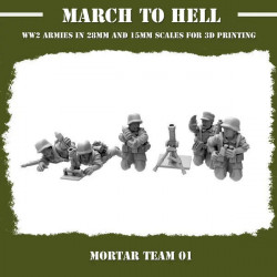 Wehrmacht -  Mortar team 1mm  (2)