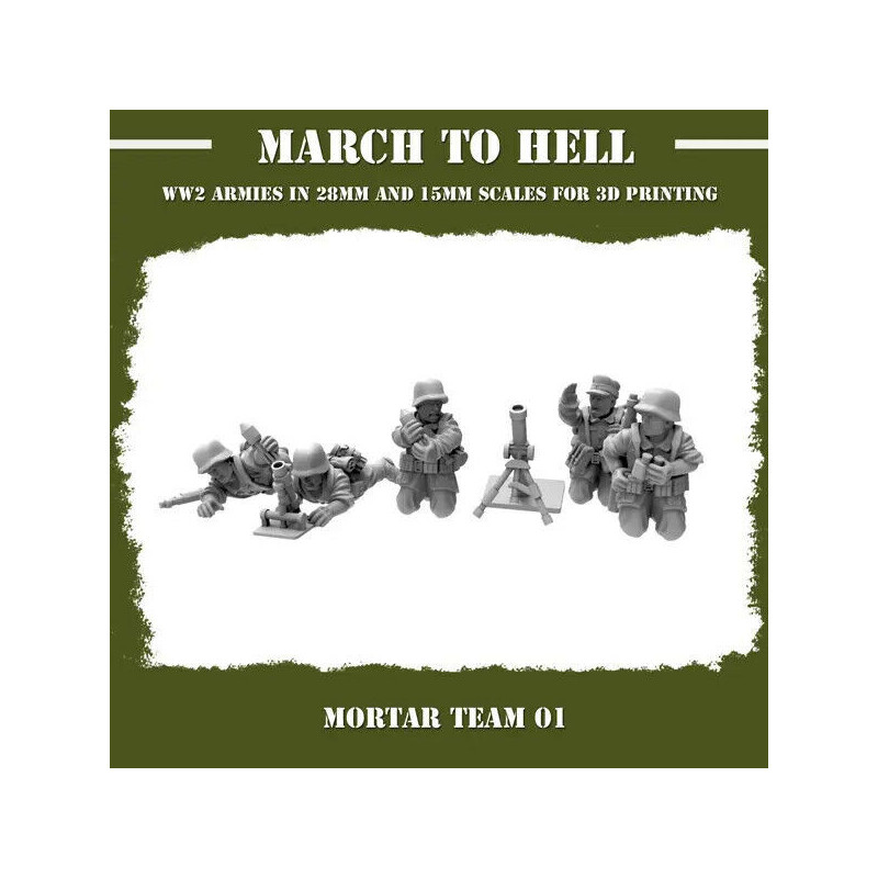 Infanterie Wehrmacht 3D – Soldats allemands WW2 pour Wargames