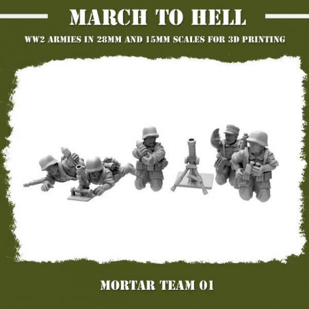 Infanterie Wehrmacht 3D – Soldats allemands WW2 pour Wargames