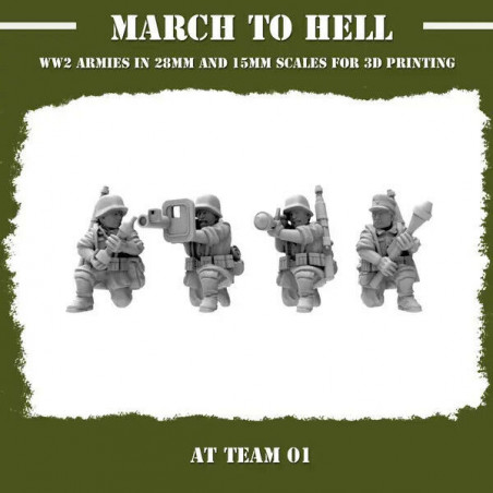 Infanterie Wehrmacht 3D – Soldats allemands WW2 pour Wargames
