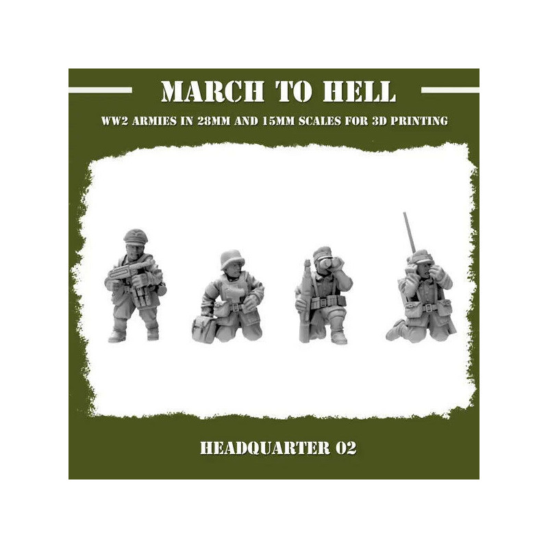 Infanterie Wehrmacht 3D – Soldats allemands WW2 pour Wargames
