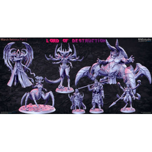 Figurines pour jeux de rôle, Wargame Impréssion 3D résine. Lords of Destruction