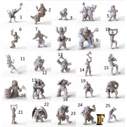 Fans (60) – Figurines de supporters pour football fantastique – Fanath Miniatures

