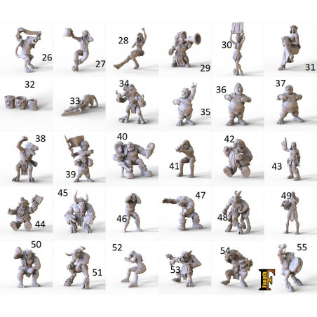 Fans (60) – Figurines de supporters pour football fantastique – Fanath Miniatures

