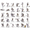 Fans (60) – Figurines de supporters pour football fantastique – Fanath Miniatures

