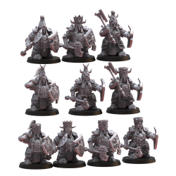Figurines Nains du chaos imprimées en 3D