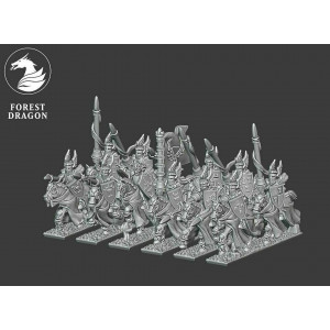 Forest Dragon Minihammer Impression 3D 15mmBretonnian Grail knights
