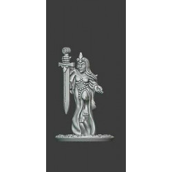 Forest Dragon impréssion 3d-Sorcière avec épée-Echelle 15mm