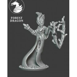 Forest Dragon impréssion 3d-Sorcière en lévitation-Echelle 15mm