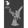 Forest Dragon impréssion 3d-Sorcière sur pégase -Echelle 15mm