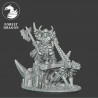 Forest Dragon impréssion 3d- Seigneur du chaos avec chien Echelle 15mm