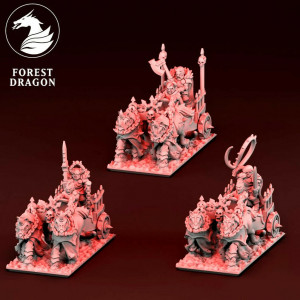 Forest Dragon impréssion 3d- 15mm- Char du chaos 